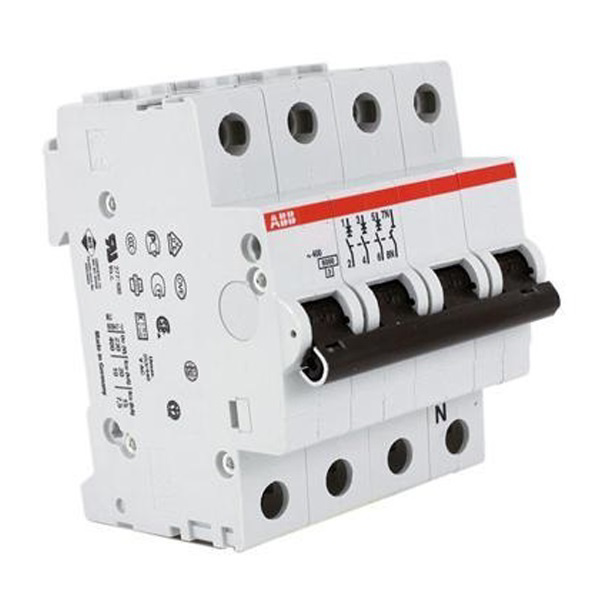 Picture of ABB 16A C-Curve 10kA 4 Pole MCB