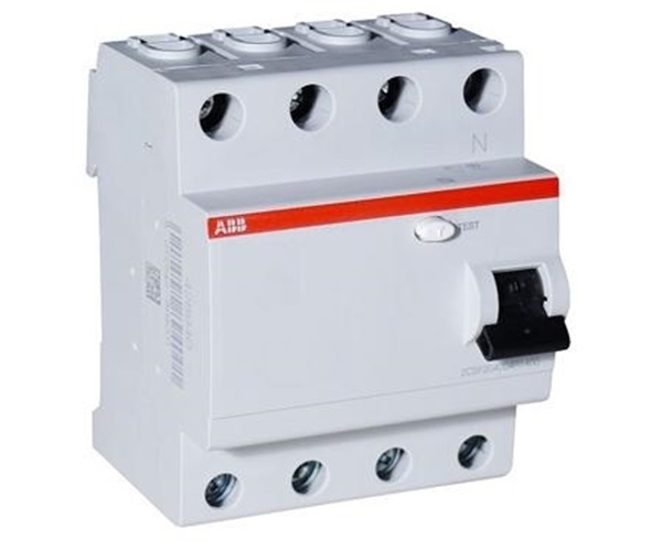 Picture of ABB 25A 100mA 4 Pole RCCB