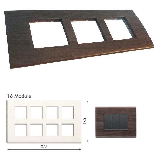 Picture of GM Casablanca PNSB16008 16M Wood African Wenge Cover Plate With Frame