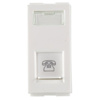 Picture of GM AA1043 White RJ11 Socket With Shutter And Name Plate