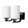 Picture of Philips Tale E-27 (Bulb Base) Double Head White & Black Wall Lights