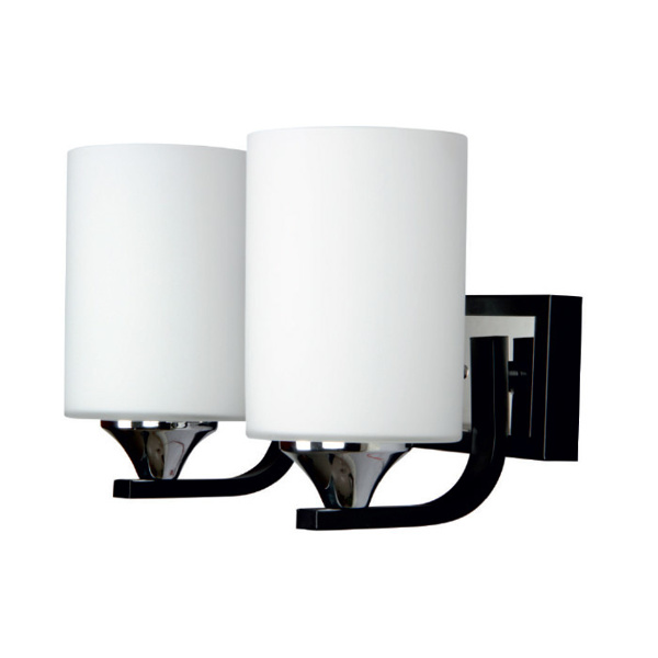 Picture of Philips Tale E-27 (Bulb Base) Double Head White & Black Wall Lights