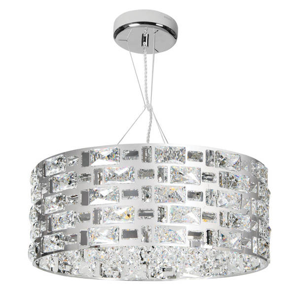 Picture of Philips Caesar 581864 G-9 (Bulb Base) Mirror Stainless Steel Pendant Chandeliers