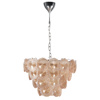 Picture of Philips Blossom 581859 E-27 (Bulb Base) Chrome & Amber Pendant Chandeliers