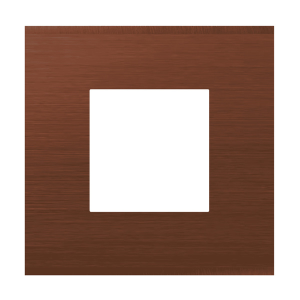 Picture of Norisys Cube CA302.14 2 Module Solid Aluminium Dark Bronze Cover Plate With Frame