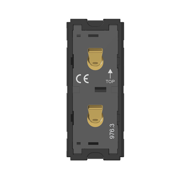 Picture of Norisys TG9 T9310.34 16A 1 Way + 1 Way 1 Module Mellow Gold Metal Lever Twin Switches