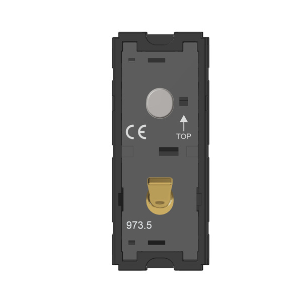 Picture of Norisys TG9 T9800.34 6A 2 Way + Blank 1 Module Mellow Gold Metal Lever Twin Switches