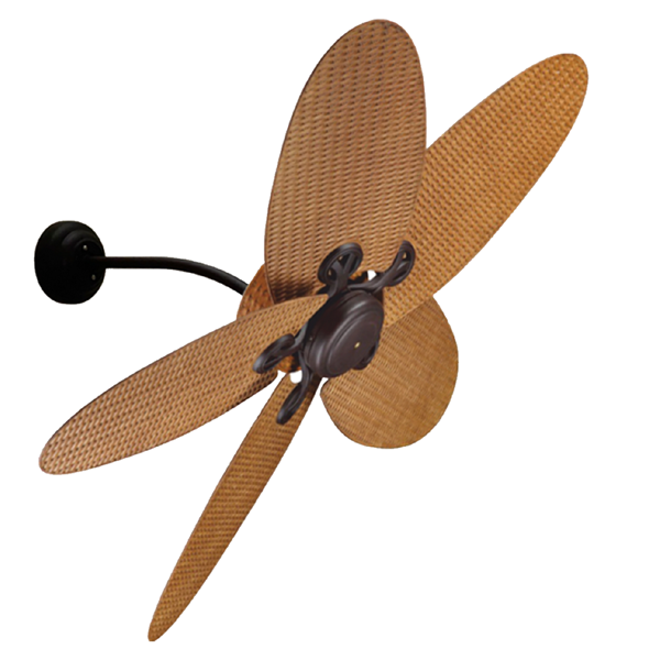 Picture of LUFT Fijian II 52" Brown - Wood Luxury Wall Fan