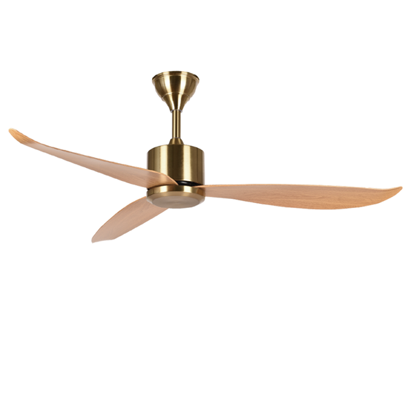 Picture of LUFT Raser II 46" Antique Brass Teak Luxury Ceiling Fan