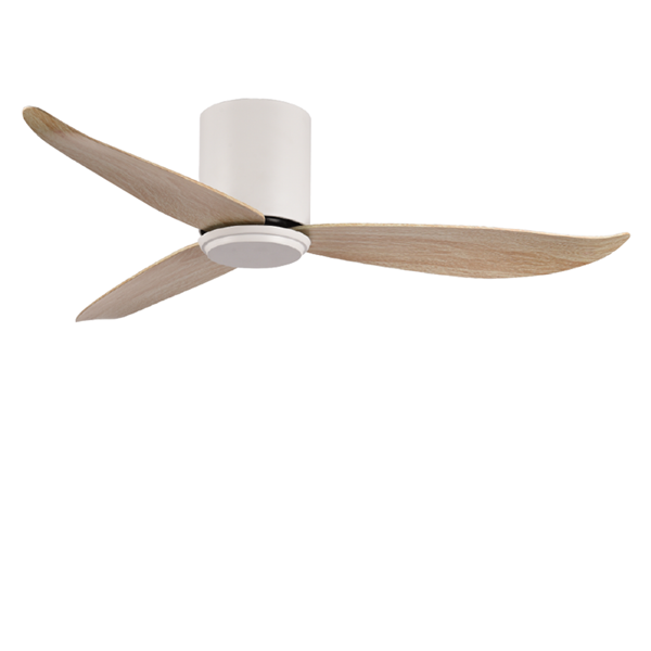 Picture of LUFT Raser II Hugger 36" White With Oak Luxury Ceiling Fan