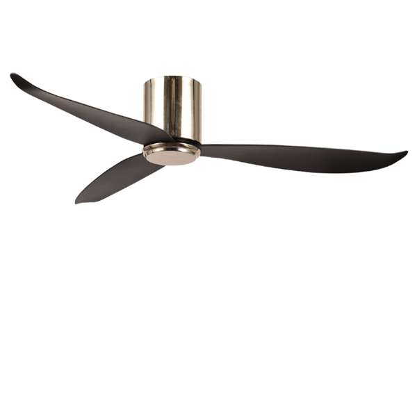 Picture of LUFT Raser II Hugger 46" Brushed Chrome Black Luxury Ceiling Fan