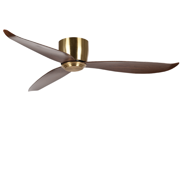 Picture of LUFT Raser II 46" Antique Brass Wood Luxury CTC Ceiling Fan