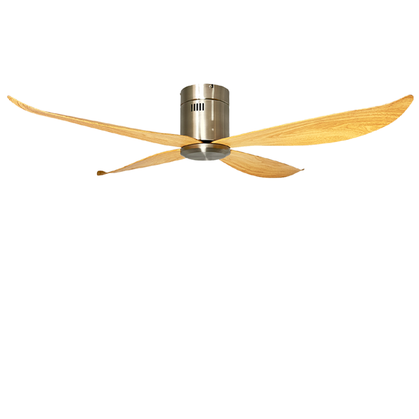 Picture of LUFT Raser IV Hugger 52" Steel Teak Luxury Ceiling Fan