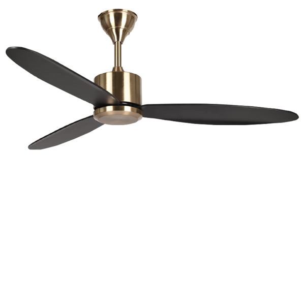 Picture of LUFT Stella 46" Antique Brass Black Luxury Ceiling Fan