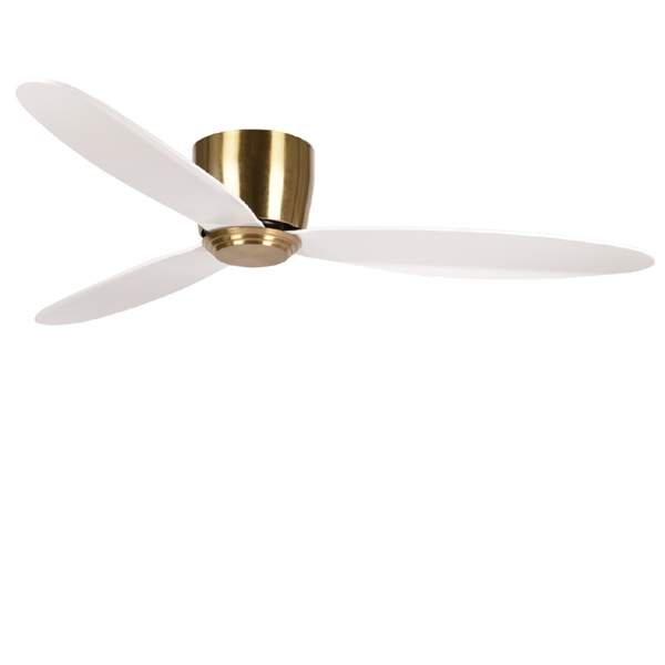 Picture of LUFT Stella 52" Antique Brass White Luxury CTC Ceiling Fan