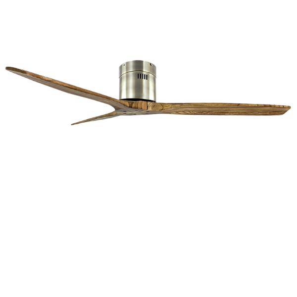 Picture of LUFT Lusso II Hugger 52" Satin Nickel Wood Luxury Ceiling Fan