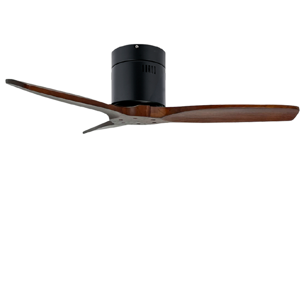 Picture of LUFT Lusso II Hugger 52" Walnut Black Luxury Ceiling Fan