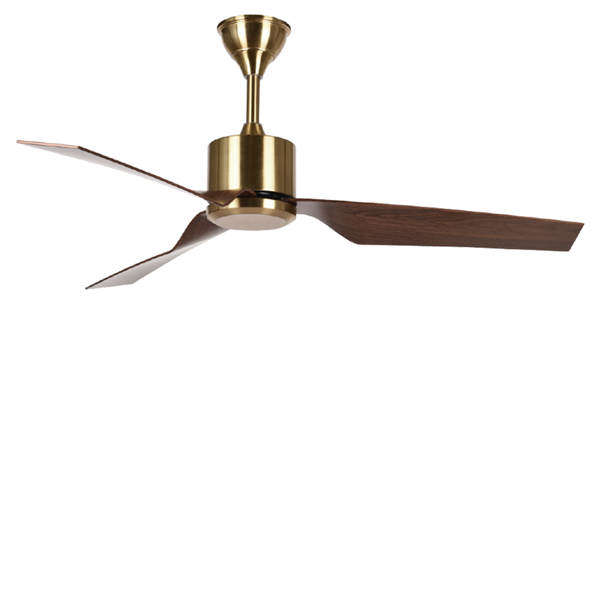 Picture of LUFT Daytona II 52” Antique Brass Wood Luxury Ceiling Fan