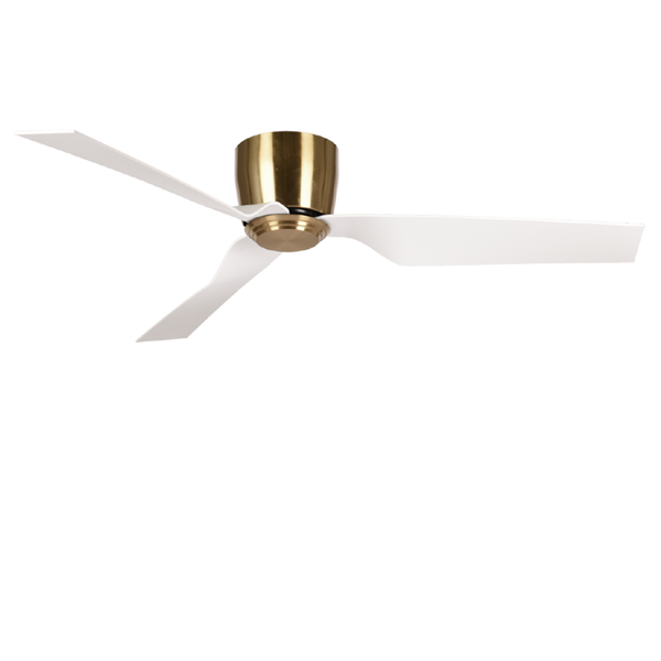 Picture of LUFT Daytona II 52" Antique Brass White Luxury CTC Ceiling Fan