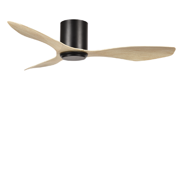 Picture of LUFT Citron II Hugger 48” Black With Oak Luxury Ceiling Fan