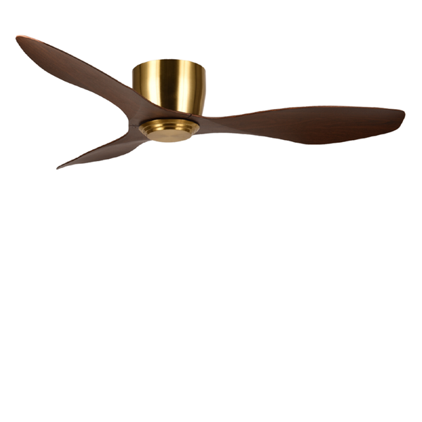 Picture of LUFT Citron II 48” Antique Brass Wood Luxury CTC Ceiling Fan