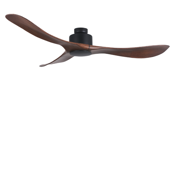 Picture of LUFT Scuderia Hugger 52" Matte Black Wood Luxury Ceiling Fan