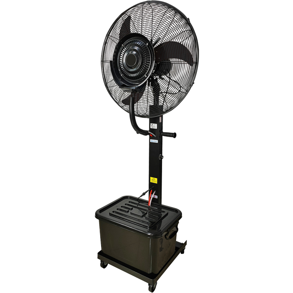 Picture of LUFT Olivia Industrial Mist Fan Black Luxury Pedestal Fan